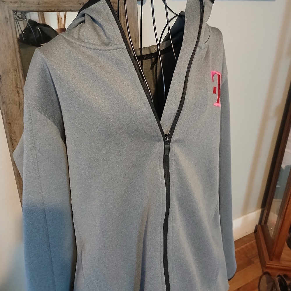 OGIO Gray Utility Jacket with Pink Accent